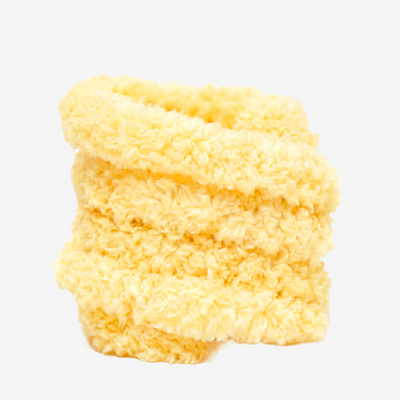Fingie Twistie Color - Duo Coral, Warm Yellow 2 pcs Coral Fleece Chenille Stems for Fluffy Animals, Flowers & Craft Decor
